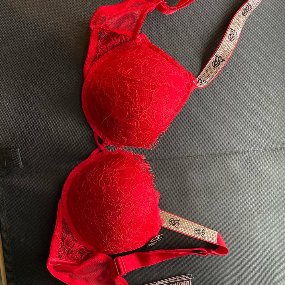 Red Lace Bra